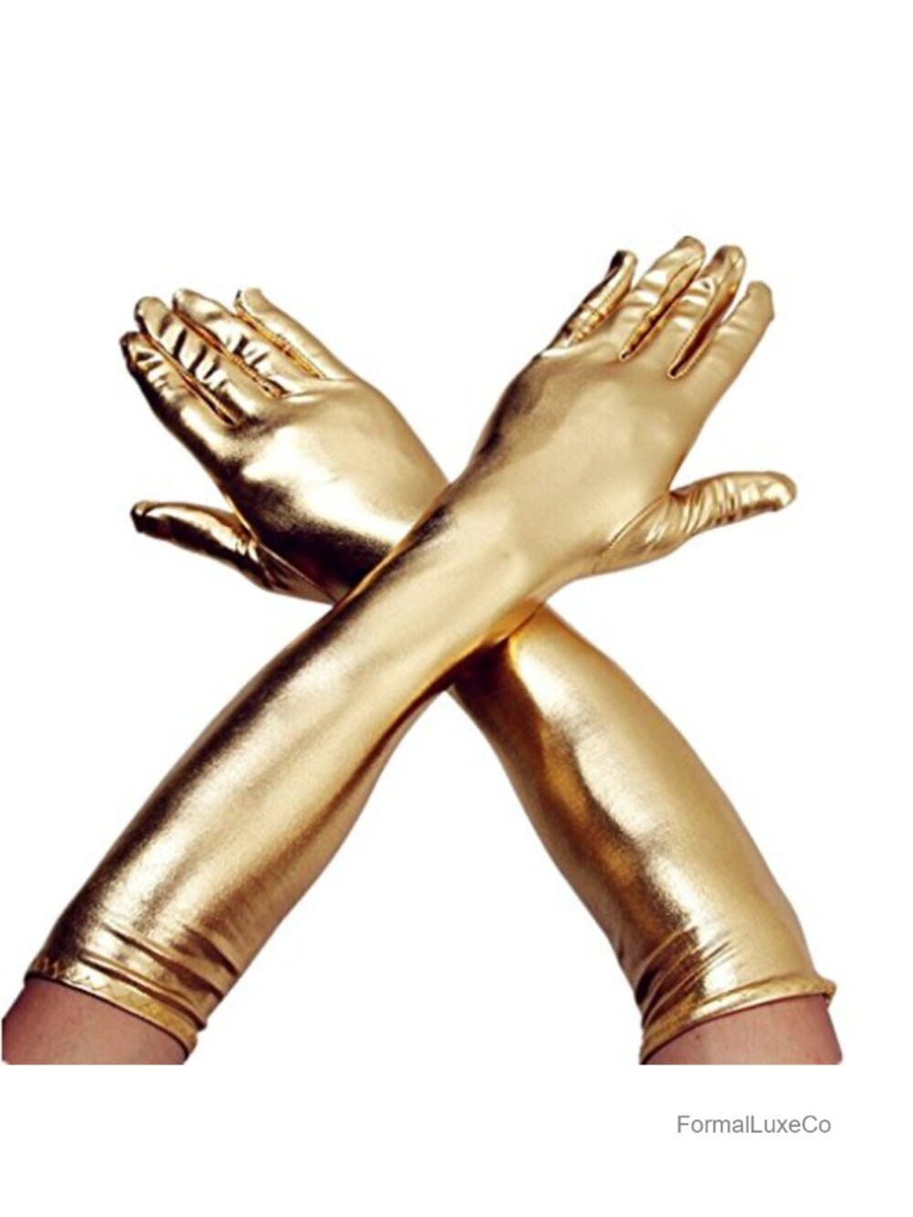 Long Satin Cosplay Finger Gloves Stretchy Opera Party Costume